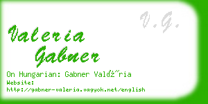 valeria gabner business card